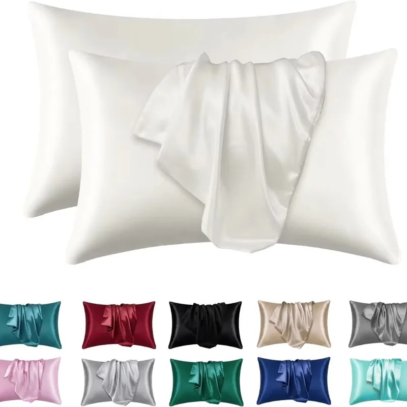 Silk Pillowcase Set - غطاء وسادة من الساتان الحريري للشعر