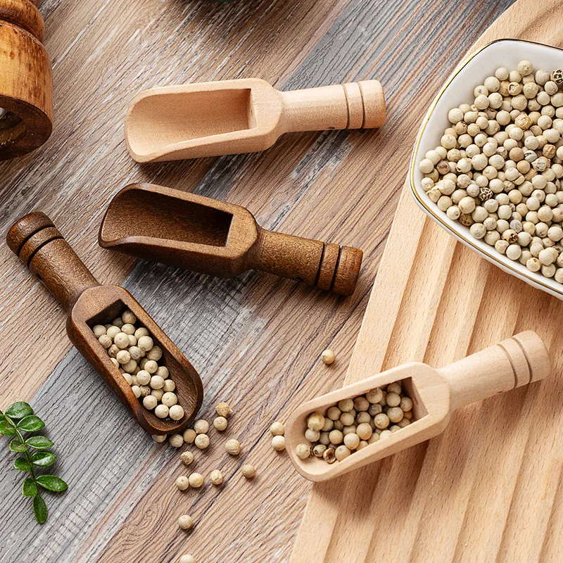 Bamboo Cutlery Set - 2/5 قطعة مجموعة مغرفة القهوة الخشبية