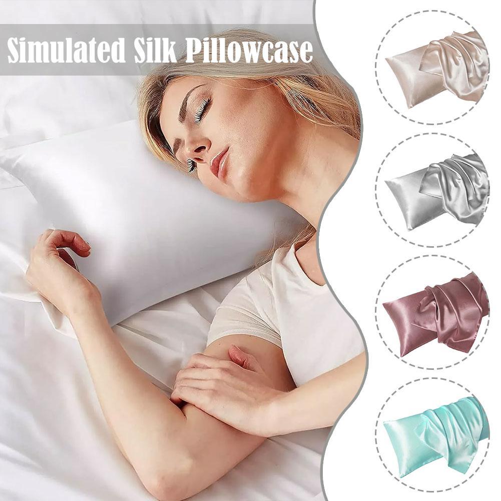 Silk Pillowcase Set - الفاخرة كيس وسادة من الساتان للشعر