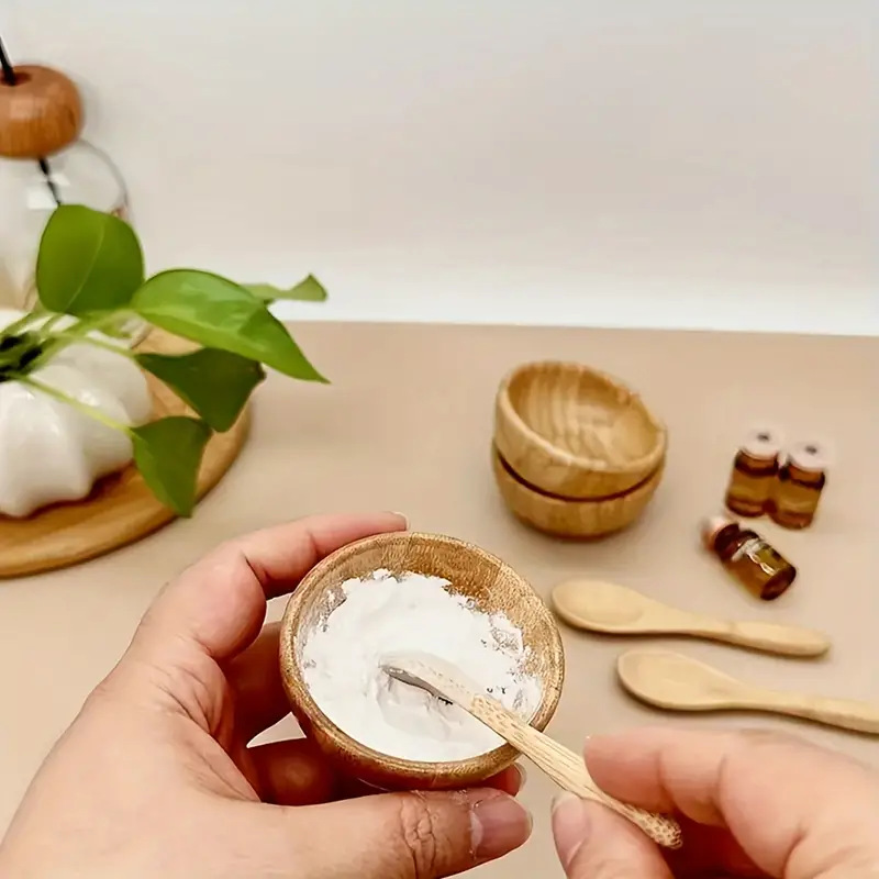 Bamboo Cutlery Set - مجموعة وعاء خلط قناع الوجه من