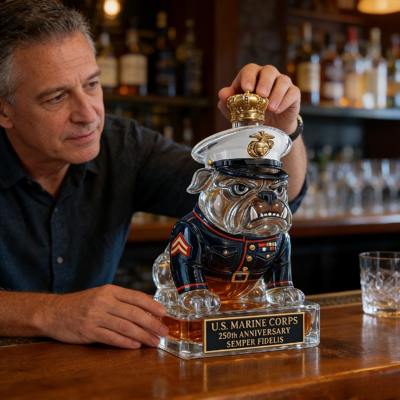 Glass Decanter Whiskey - قارورة ويسكي على شكل كلب من