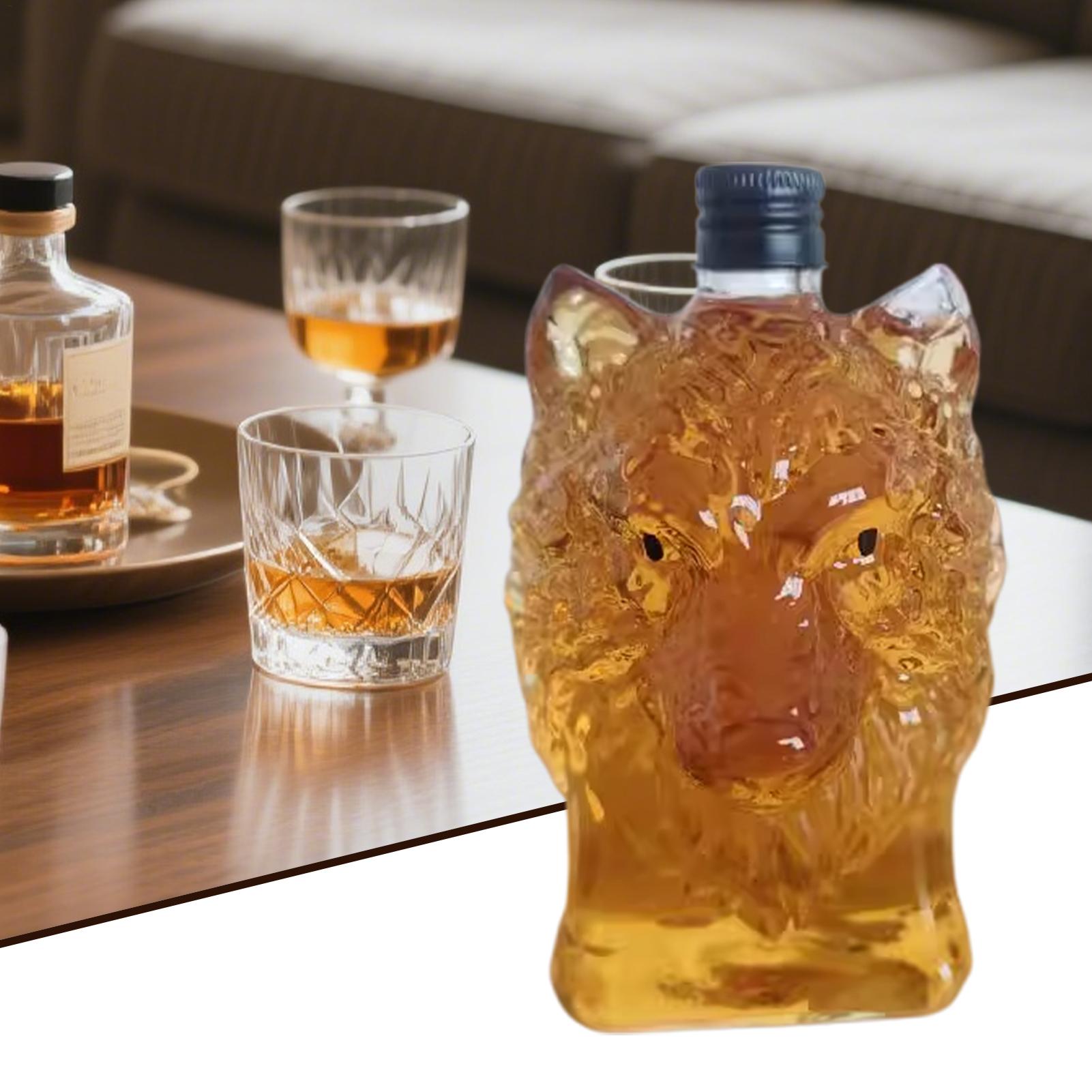 الذئب الفن تمثال زجاجة النبيذ  - مراجعة Glass Decanter Whiskey وسعره