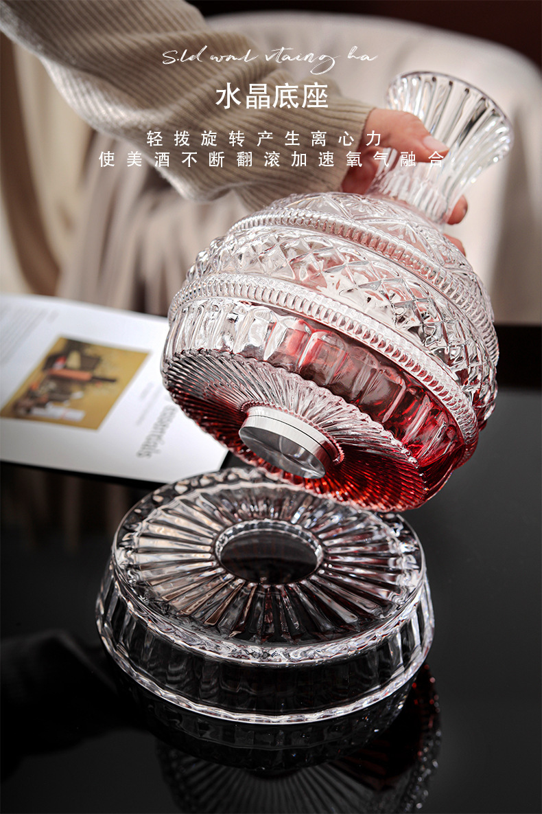 DEOUNY إناء النبيذ الدوار الما - مراجعة Glass Decanter Whiskey وسعره