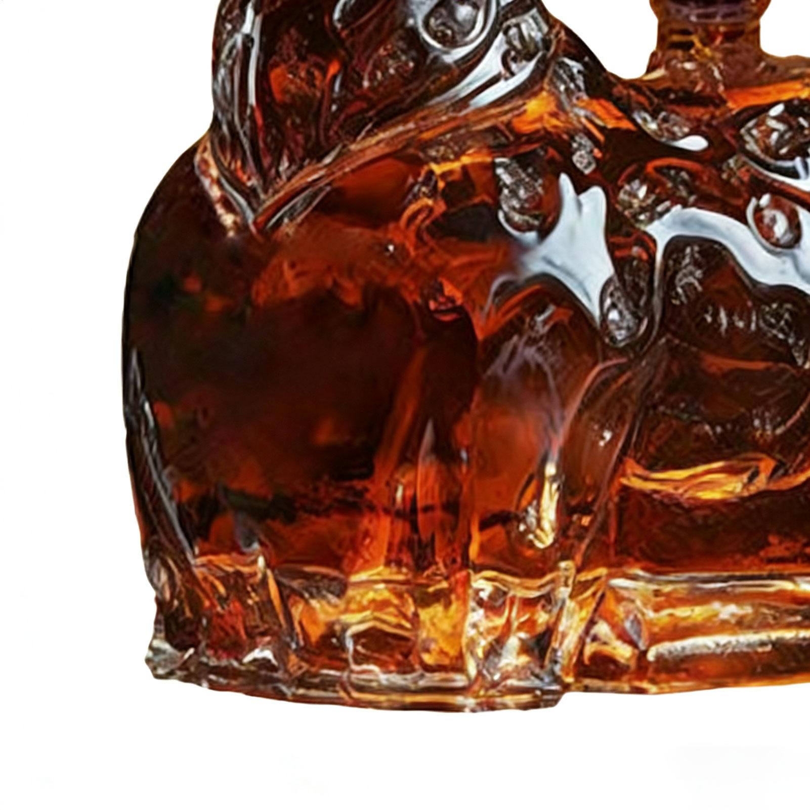 Decanters للكحول مضحك الغزلان  - مراجعة Glass Decanter Whiskey وسعره