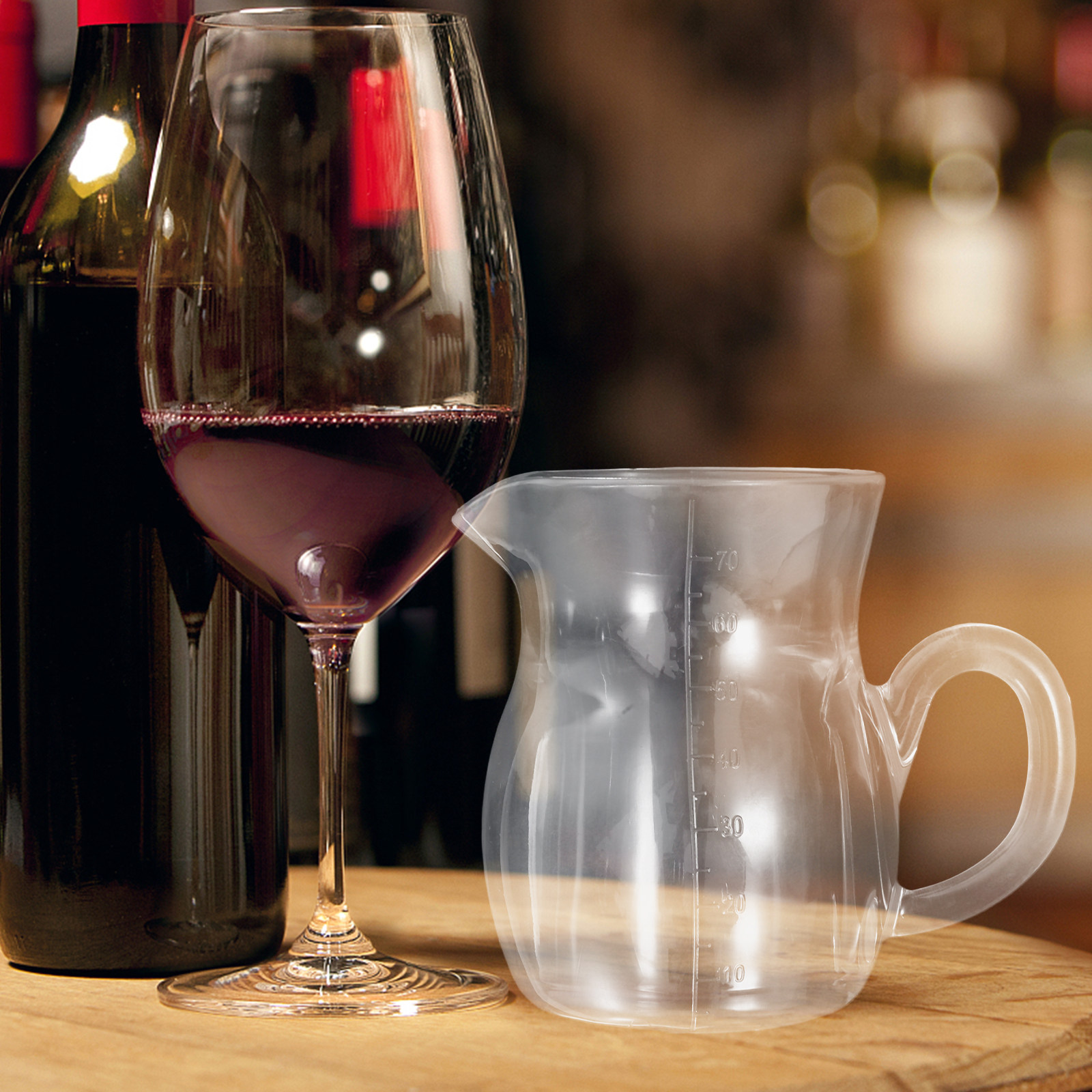 إبريق نبيذ شفاف محمول سعة 70 م - مراجعة Glass Decanter Whiskey وسعره