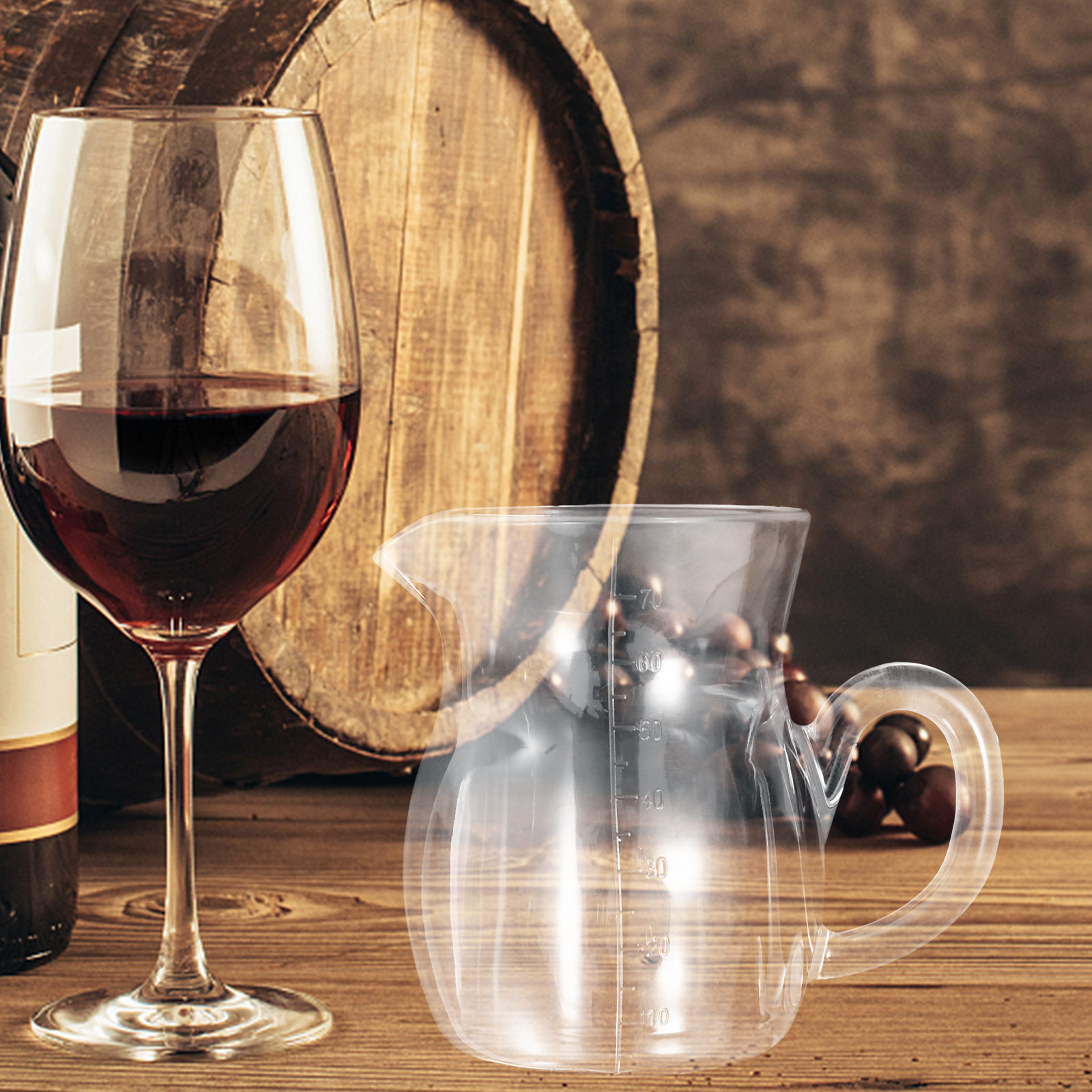 إبريق نبيذ شفاف محمول سعة 70 م - مراجعة Glass Decanter Whiskey وسعره