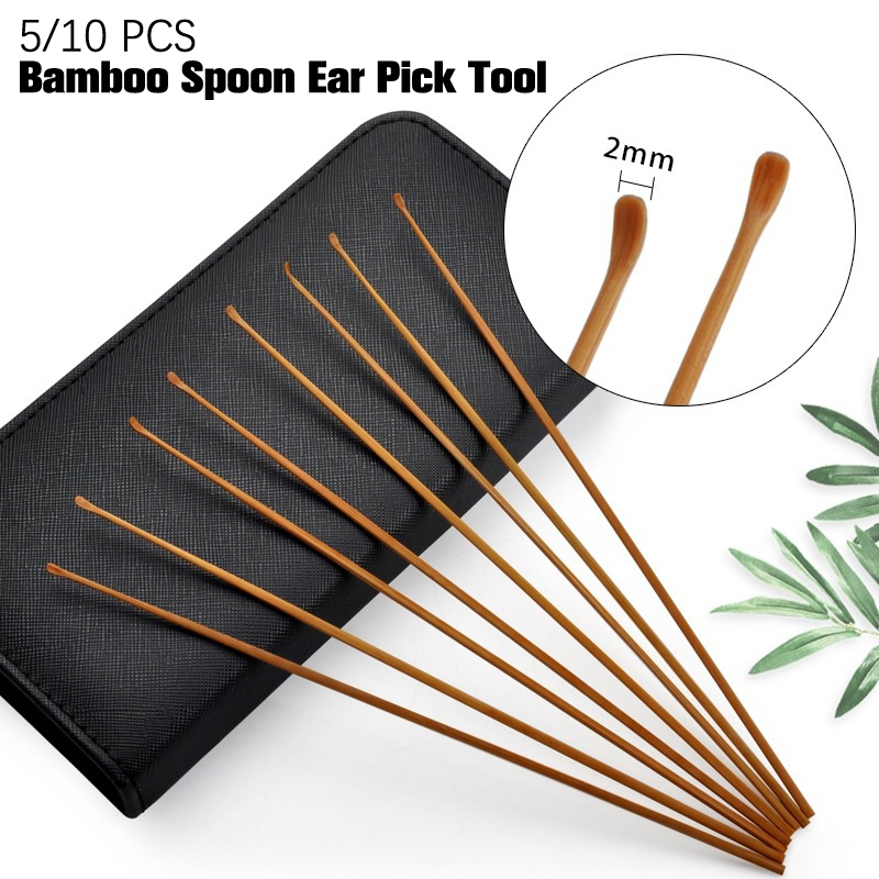 5/10 قطع من أدوات تنظيف الأذن  - مراجعة Bamboo Cutlery Set وسعره