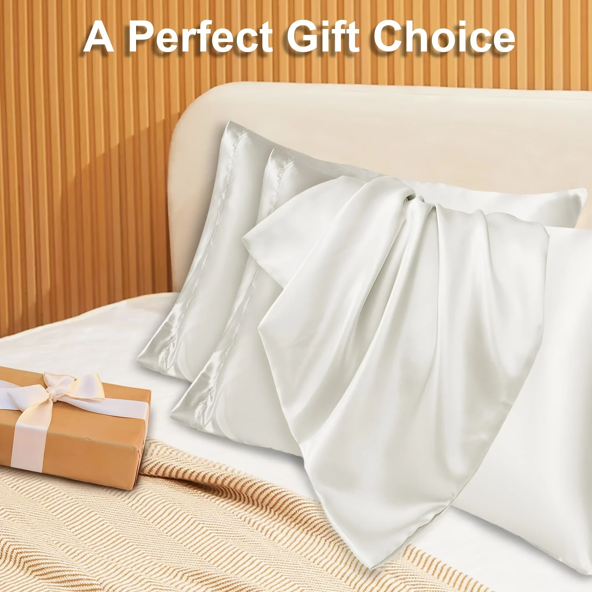 قطعتان من كيس وسادة مغلف من ال - مراجعة Silk Pillowcase Set وسعره