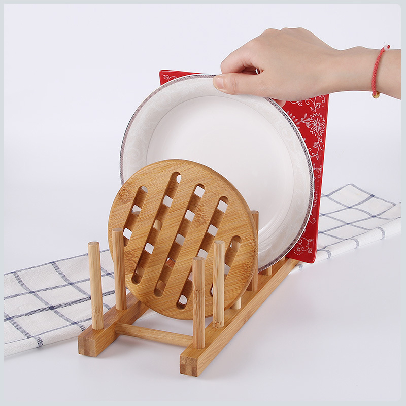المطبخ تجفيف رف طبق غطاء وعاء  - مراجعة Bamboo Cutlery Set وسعره