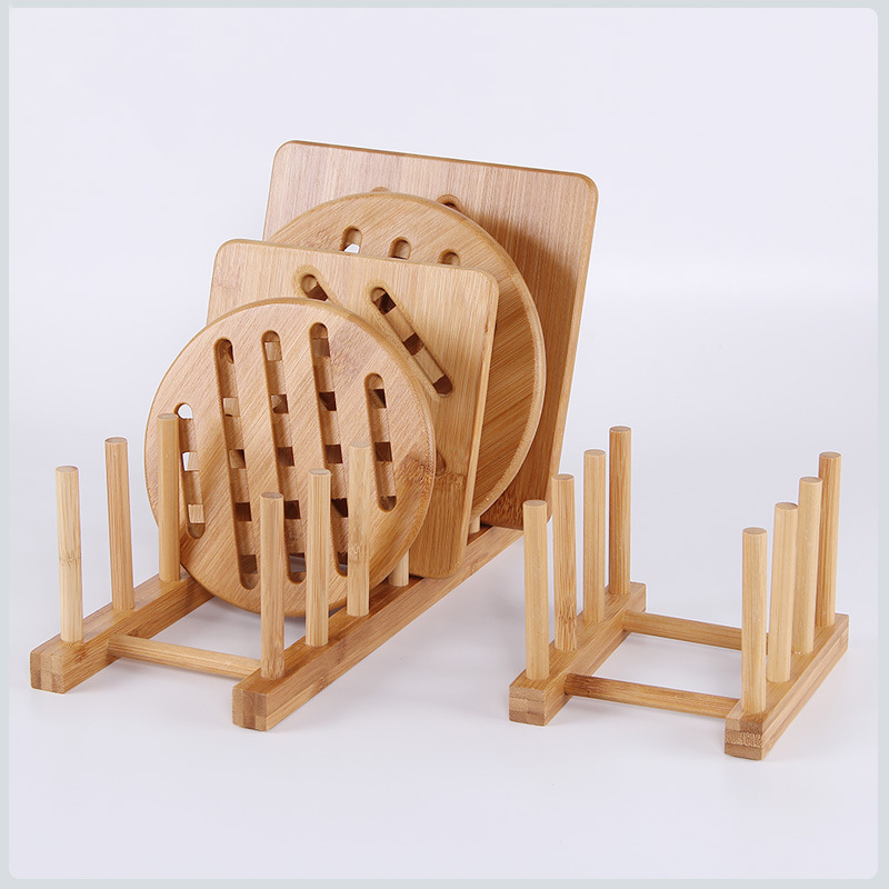 المطبخ تجفيف رف طبق غطاء وعاء  - مراجعة Bamboo Cutlery Set وسعره