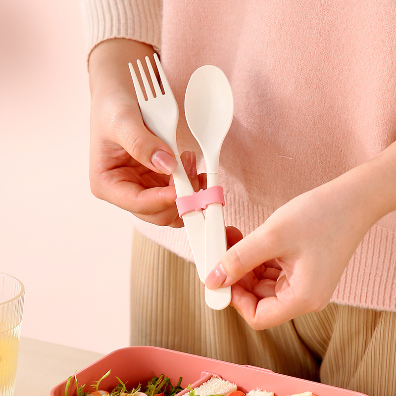 صندوق الغداء المحمول ألياف الخ - مراجعة Bamboo Cutlery Set وسعره