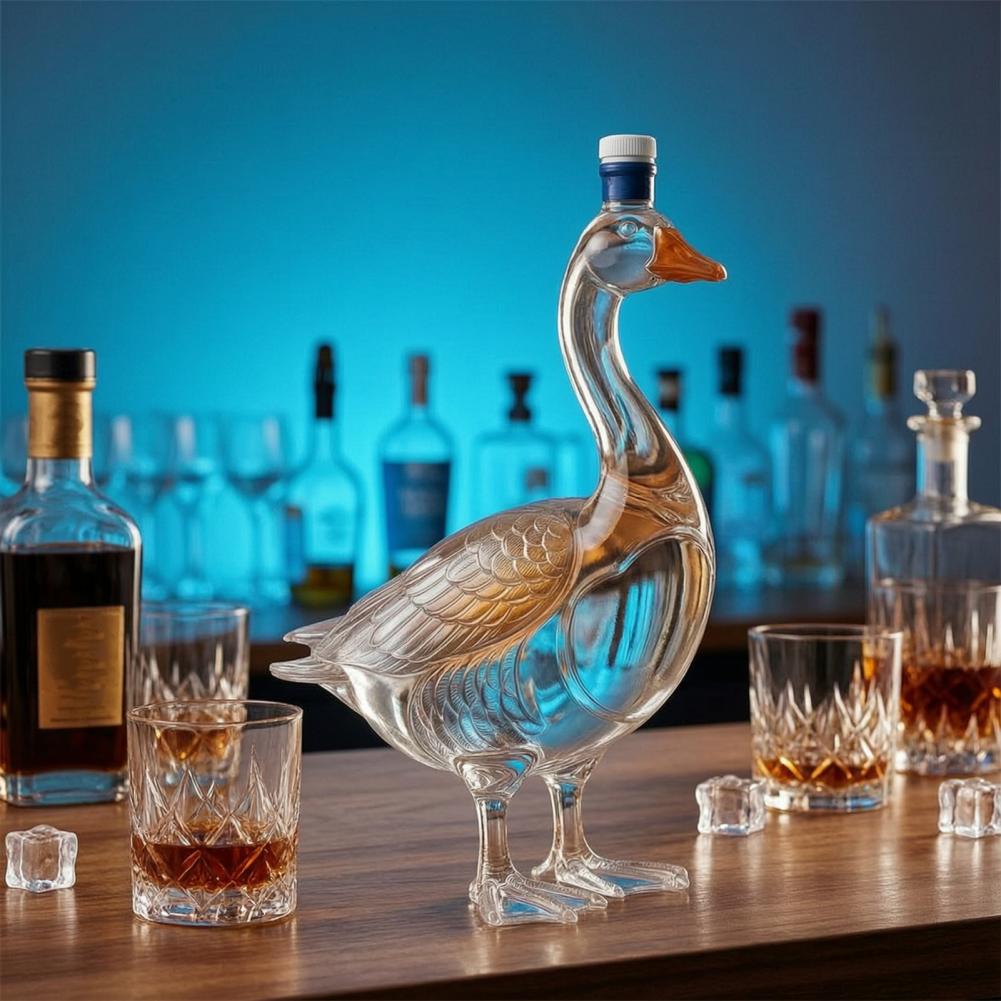 زجاجة نبيذ زجاجية على شكل طائر - مراجعة Glass Decanter Whiskey وسعره