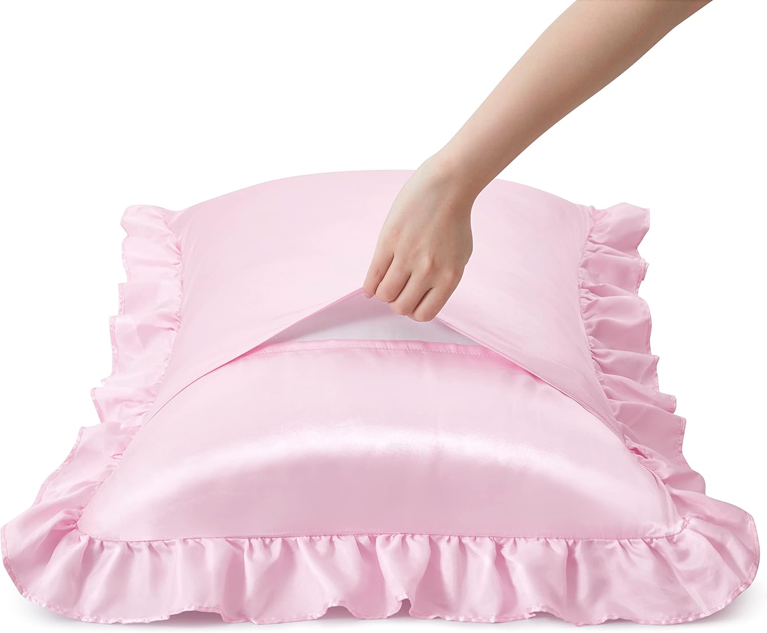 قطعتان من أغطية الوسائد المصنو - مراجعة Silk Pillowcase Set وسعره