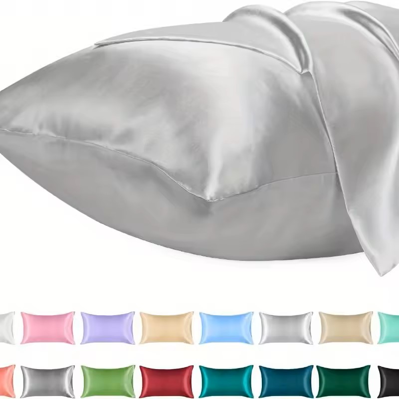 غطاء وسادة من الساتان للشعر مش - مراجعة Silk Pillowcase Set وسعره