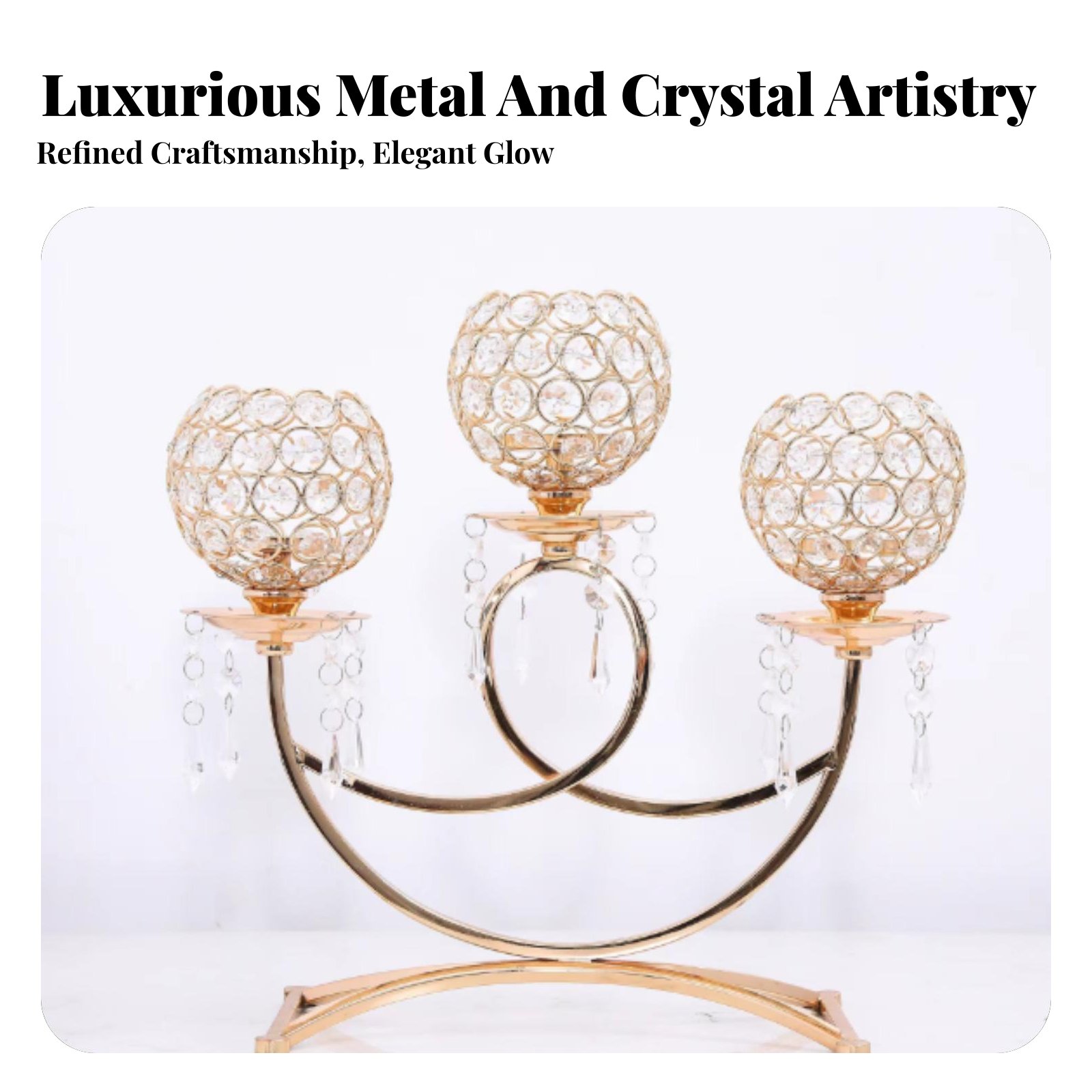 حامل شموع معدني عتيق الطراز، ح - مراجعة Crystal Ball Decor وسعره